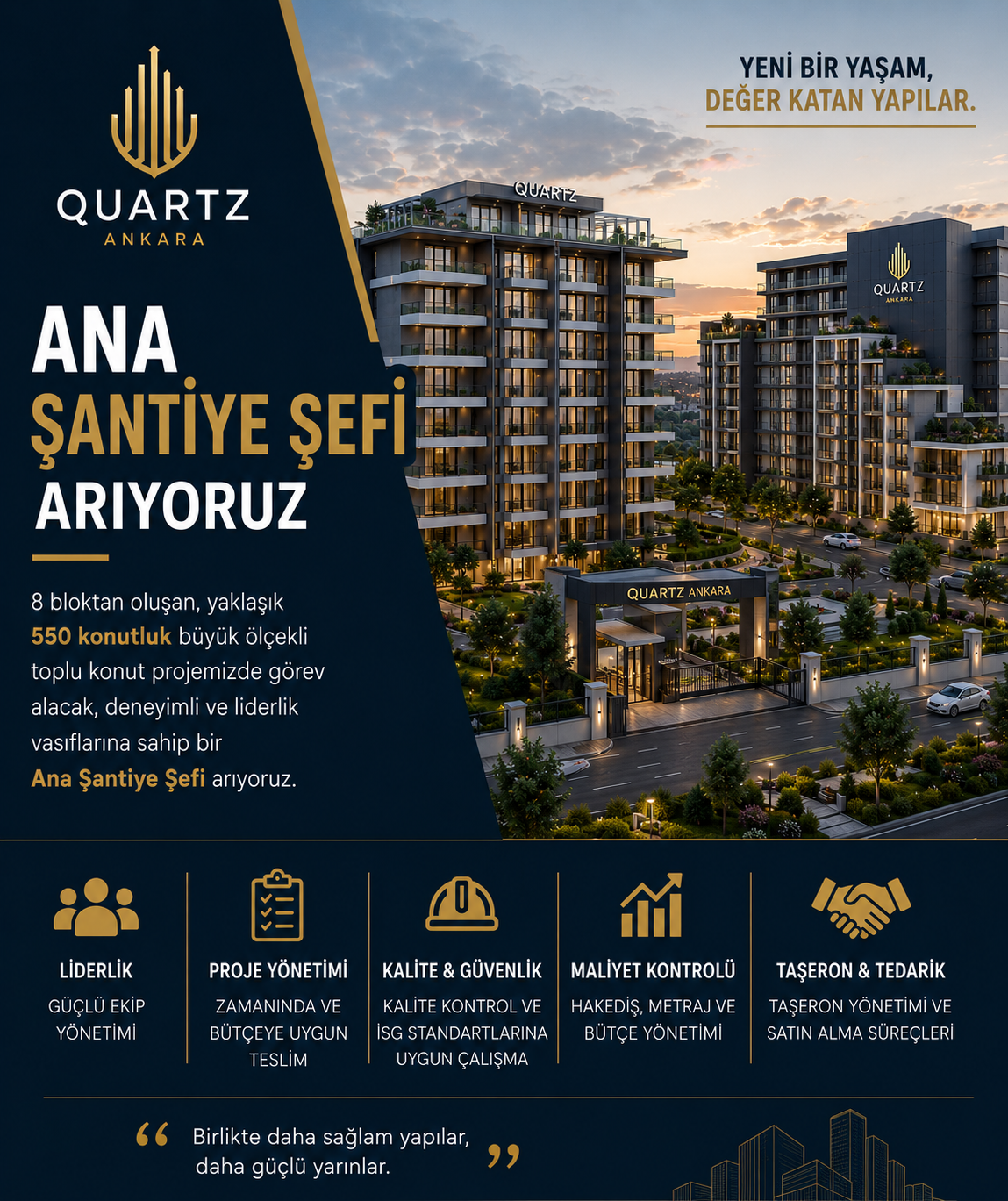 Ana Şantiye Şefi Aranıyor